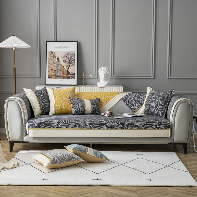 

Sofa Cover Homeware Four Seasons Graphic Sofa Cushion Modern Simplicity Anti-slip Sofa Cushion Towel