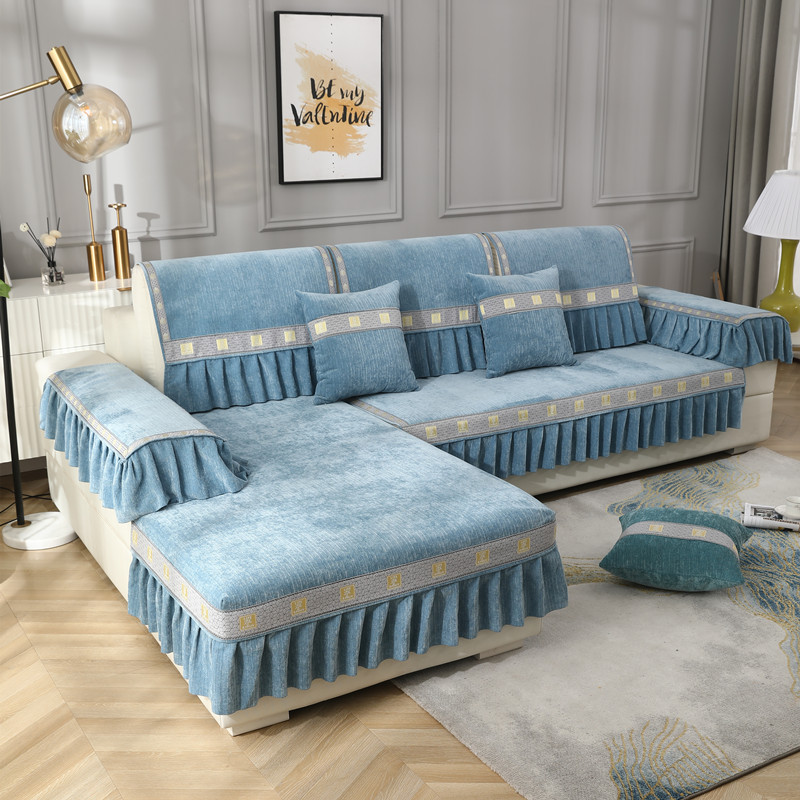 

Sofa Cover Four Seasons Skirt Sofa Seat Cushion Home Life Living Room Anti-slip Sofa Seat Cushion Towel